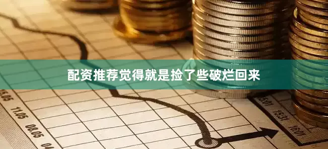 配资推荐觉得就是捡了些破烂回来