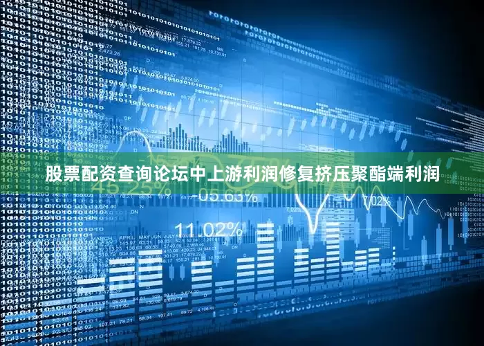 股票配资查询论坛中上游利润修复挤压聚酯端利润